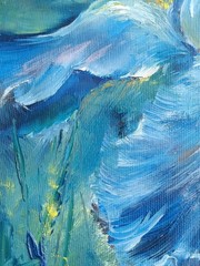 French lily flower impressionist original oil painting canvas cardboard framed