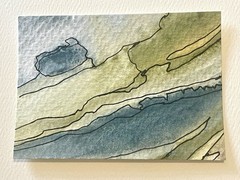 ACEO Hand-Painted Original Watercolor Painting Art Card (2.5 x 3.5 inches)