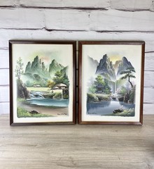 South Korean Suh Jin Hee Oil Painting 2pc