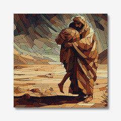 Prodigal Son Art Print | Christian Wall Decor | Inspirational Jesus Artwork