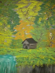 Deep in the Woods on a Stormy Afternoon by Leland Butler – 8×10″ Canvas Painting