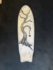 Original Fabio Napoleoni „Increasing my Odds“ Skateboard Deck Acrylic on Board