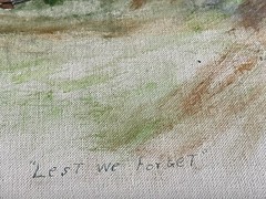 Vtg Signed F. Doty 1970 Folky Original Acrylyc Painting Homestead Dakota 16″x20″