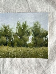 Original Landscape Oil Painting Impressionist Art 13x18cm 5×7 Cottagecore Decor