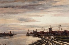 Hermanus Koekkoek Jr, (Dutch, 1836-1909) View of Dutch Harbour