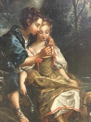 Francois Boucher 1703-1770 „A shepherd teaching a shepherdess to play the flute“