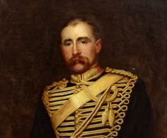 Large 19th Century Portrait of Captain Charles St.John Mildmay (1861-1923)