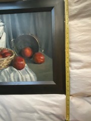 Karen Cook Oil Painting on Linen on Panel „Nectarines“ 2008 Framed 25″x21″