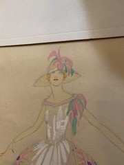 HUGH WILLOUGHBY LISTED JAZZ AGE ART DECO COSTUME DESIGNER PAINTING