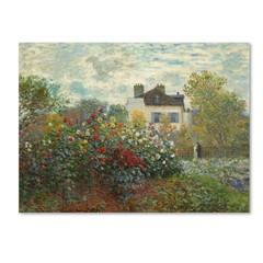 35 In. X 47 In. „The Artist’S Garden in Argenteuil“ Canvas Art
