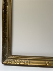 Antique Carved Wood Frame Art Deco Era Arts And Crafts For 18 By 22 “ Painting