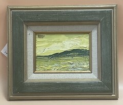 Jim Howard Rabby (1947-) Landscape Painting “Spring Comes To West Texas” 1973