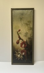 ANTIQUE CALIFORNIA PAINTING STILL LIFE FLORAL NATURE FLOWER SPECIMEN LIVINGSTON