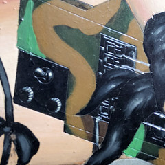 The Great Kat Original Portrait Painting 44×32 heavy metal guitarist guitar girl