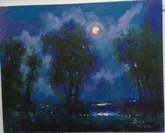 Buck Paulson 20×16 Original Done LIve at PBS Studio, Fargo 2008 Pre-estate Sale