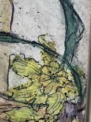 Vtg Watercolor painting still life Fruit Vegetables Floral Signed Acklin