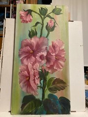 12 x 24 Original Oil Painting on Canvas……“Hibiscus“