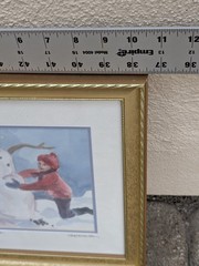 Gloria Galbraith Original Watercolor Painting „Snowman“ Signed Winter Scene…