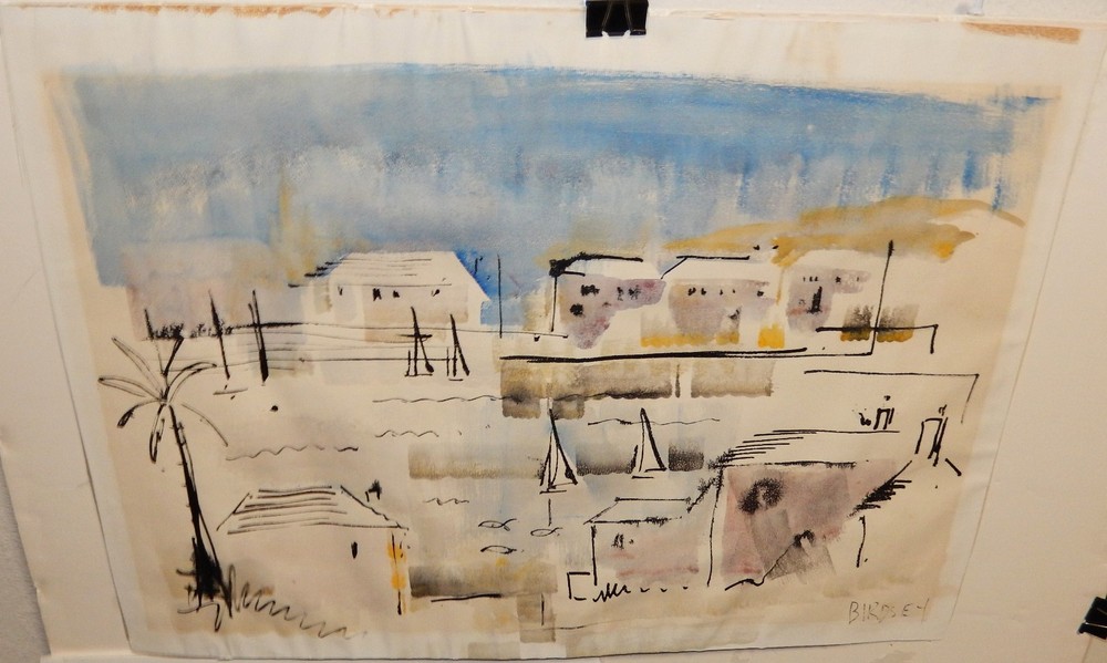 ALFRED BIRDSEY ORIGINAL WATERCOLOR BERMUDA SCENE PAINTING #19