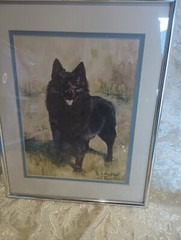 Vintage R. Hyatt Maystead Original Reproduction Painting Puppy Dog #50/499