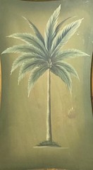 Bamboo Tiki Wall Art Palm Tree Tropical Coastal Decor Hanging 27.5 in x 19.75 in