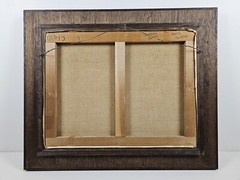 Antique VTG Original Perry Jenkins Oil Painting 28.25×23.5 Framed MidCentury Art