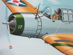 Raymond Waddey 2008 Painting on Canvas of US Navy Vought SB2U Vindicator 16″x20″