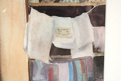 Vintage Storage Room Detailed Watercolor By Virginia Artist Lella Lee Edwards