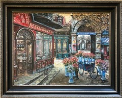 VADIK SULJAKOV – „PASSAGE REMEE-PONTY“ 30″ x 40″ HE Serigraph A/P Canvas w/COA