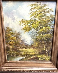 Irene Cafieri Signed Art Painting Oil On Board 8 X 10 Vintage Landscape Lovely