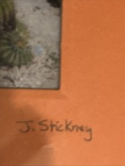 J. Stickney Painting Desert Garden BALBEA Park