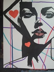 Original Art 12×16 Figurative Abstract Expressionist on Gallery Paper