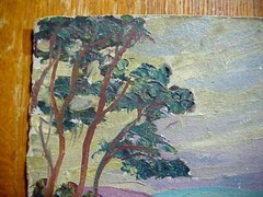 CAROL SIRAK Listed New Hope School ROCKY COASTAL SCENE Impressionist PAINTING