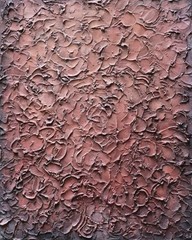 Original Terracotta Textured Abstract Painting, Earth Tone, Wabi Sabi Inspired