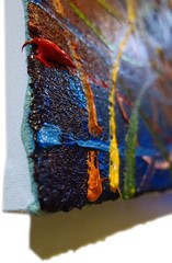 ORIGINAL OIL█PAINTING VINTAGE ART█SIGNED IMPRESSIONIST POP█ABSTRACT MODERN DECO