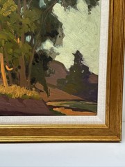 Sam Hyde Harris Painting Antique California Landscape Impressionist Famous Oil