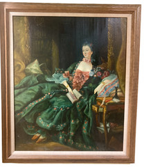 Francois Boucher – Madame de Pompadour – Hand Painted & Framed Reproduction
