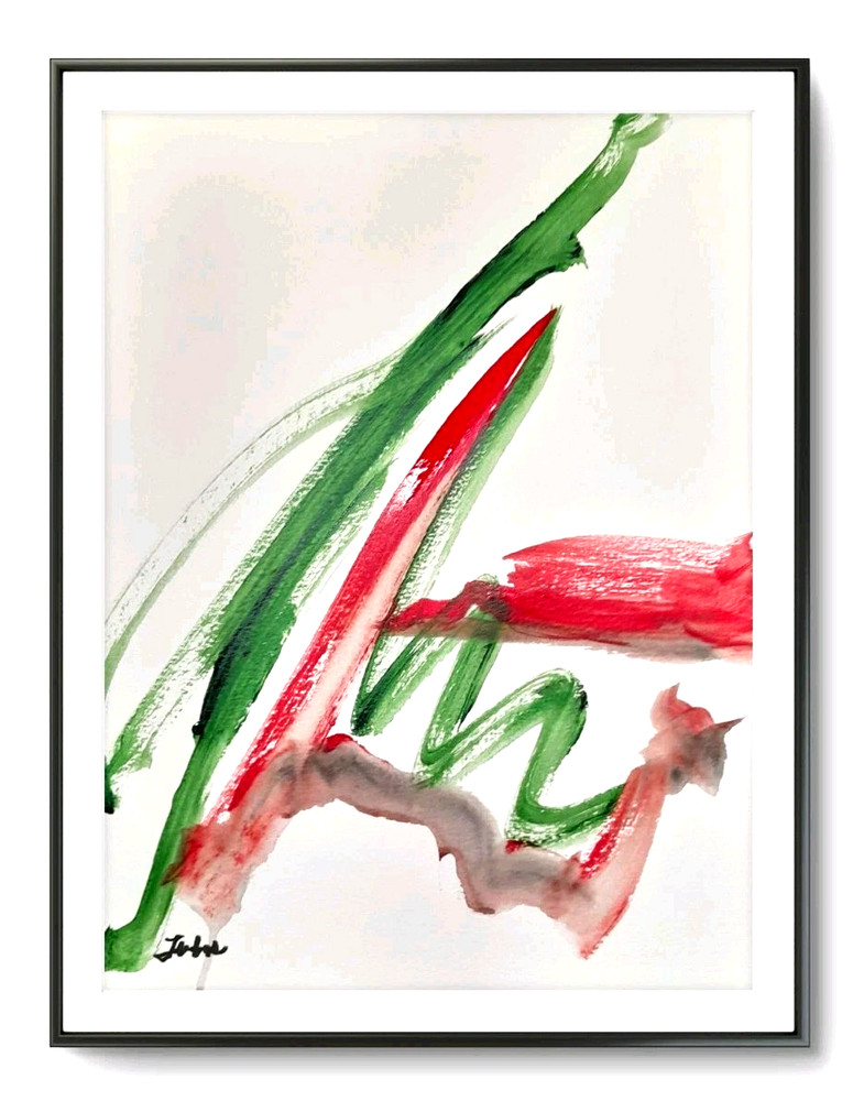 LOVELESS – impressionistic 11 X 15 abstract painting living room decor COA