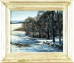 Donald Waters (NJ,1931-2005) oil painting 150842
