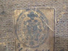 ATTR FRANCOIS BOUCHER „ANGEL PUTTI“ ANTIQ OIL ON CANVAS INVENT STAMPED ON BACK.