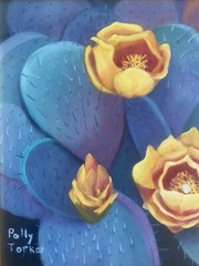 Polly Torkar California Blooming Desert Tucson Cactus Flower Succulent Painting