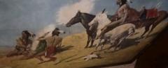 Frederic Remington The Smoke Signal Painting Hand Painted Repo Aaron Ashley