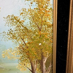 Landscape Oil Painting Signed C. Inness Clara Framed Vintage 16” X 12”