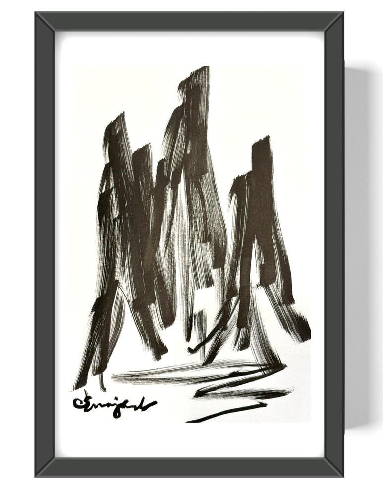 Guajardo Art: Success 9X6 Paper Vibrant Colorful Abstract