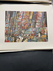 Signed McMahon Tokyo Street Scene Watercolor Artwork On Paper 15.5×11.5 Unframed
