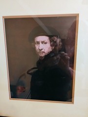 A Beautiful Brown Beeded Wood Frame Of Self Portrait Dutch Master Artist…