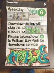 MTA Train Sign Poster- Original 11 x 17 Inches – Original Graffiti