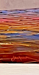MIKKI SENKARIK “Ristra Shadows” Original Oil Painting Southwest Adobe Chili Rist