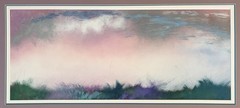 ORIG SIGNED! by Aleah KOURY * Pastels Mixed Media * BIG! 44″x23″ triple matted