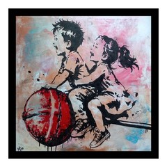 Original Painting Unique Signed Abstract Modern Art Painting Picture Art Banksy